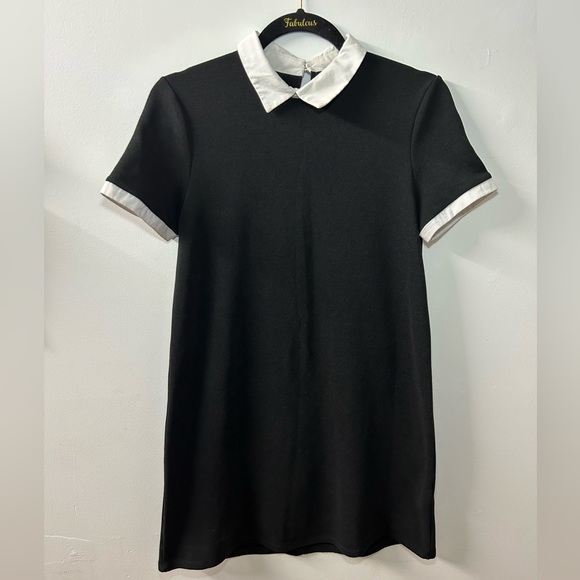 Zara Black Dress with white collar - Picture 2 of 3